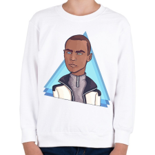 PRINTFASHION Detroit - Gyerek pulóver - Fehér gyerek pulóver, kardigán