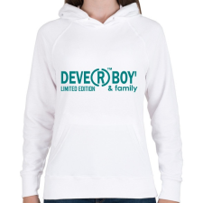 PRINTFASHION deverboy - Női kapucnis pulóver - Fehér női pulóver, kardigán