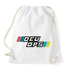 PRINTFASHION DEVOPS - Sportzsák, Tornazsák - Fehér tornazsák