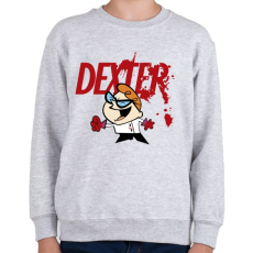 PRINTFASHION Dexter laboratóriuma? - Gyerek pulóver - Sport szürke