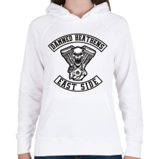 PRINTFASHION DHE - Női kapucnis pulóver - Fehér