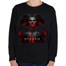 PRINTFASHION Diablo 4 game - Gyerek pulóver - Fekete gyerek pulóver, kardigán