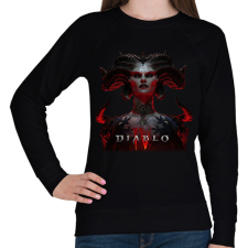 PRINTFASHION Diablo 4 game - Női pulóver - Fekete női pulóver, kardigán