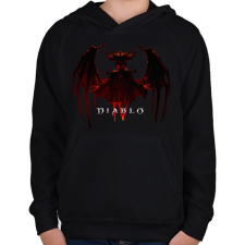 PRINTFASHION Diablo 4 - Gyerek kapucnis pulóver - Fekete gyerek pulóver, kardigán