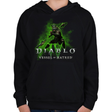 PRINTFASHION Diablo 4 - Gyerek kapucnis pulóver - Fekete