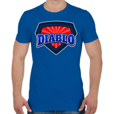 PRINTFASHION DIABLO - Férfi póló - Királykék férfi póló