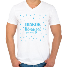 PRINTFASHION Diákok könnyei - Bögre - Férfi V-nyakú póló - Fehér férfi póló