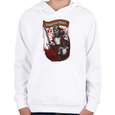 PRINTFASHION Dicsőséges győzelem - Gyerek kapucnis pulóver - Fehér gyerek pulóver, kardigán