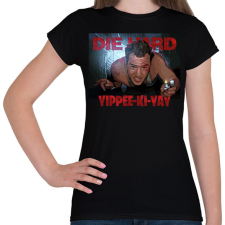 PRINTFASHION Die Hard - Női póló - Fekete női póló