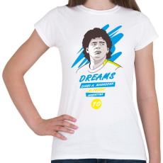 PRINTFASHION Diego Maradona 2 - Női póló - Fehér