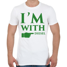 PRINTFASHION diesel.png - Férfi póló - Fehér férfi póló