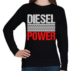 PRINTFASHION Diesel Power - Női pulóver - Fekete