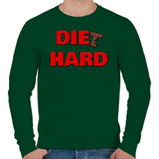 PRINTFASHION DIET HARD - Férfi pulóver - Sötétzöld