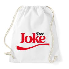 PRINTFASHION Diet joke coke - diétás kóla - Sportzsák, Tornazsák - Fehér tornazsák