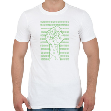 PRINTFASHION Digital power  - Férfi póló - Fehér