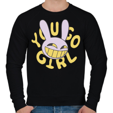PRINTFASHION Digitális Cirkusz - Férfi pulóver - Fekete férfi pulóver, kardigán