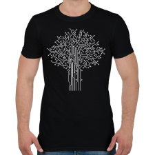 PRINTFASHION digitális fa - Férfi póló - Fekete férfi póló