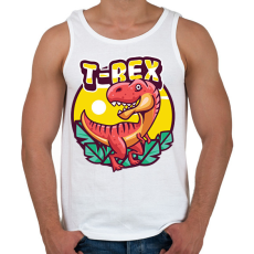 PRINTFASHION dino - Férfi atléta - Fehér