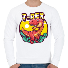 PRINTFASHION dino - Férfi pulóver - Fehér
