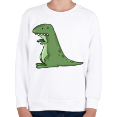 PRINTFASHION Dínó - Gyerek pulóver - Fehér