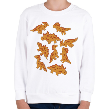PRINTFASHION Dínó husi - Gyerek pulóver - Fehér gyerek pulóver, kardigán