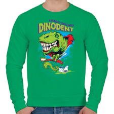 PRINTFASHION Dínófog - Férfi pulóver - Zöld férfi pulóver, kardigán