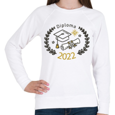 PRINTFASHION Diploma 2022 - Női pulóver - Fehér