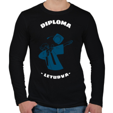 PRINTFASHION DIPLOMA LETUDVA - Férfi hosszú ujjú póló - Fekete férfi póló