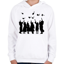 PRINTFASHION Diplomaosztó - Gyerek kapucnis pulóver - Fehér gyerek pulóver, kardigán