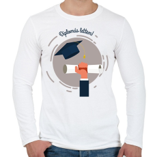PRINTFASHION Diplomás lettem! - Férfi hosszú ujjú póló - Fehér