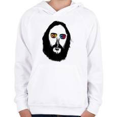 PRINTFASHION disco - Gyerek kapucnis pulóver - Fehér