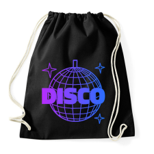PRINTFASHION Disco  - Sportzsák, Tornazsák - Fekete tornazsák