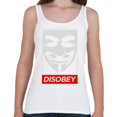 PRINTFASHION Disobey - Női atléta - Fehér