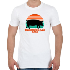 PRINTFASHION Disznóvágás 2022 - Férfi póló - Fehér
