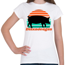 PRINTFASHION Disznóvágás - Női póló - Fehér női póló