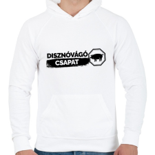 PRINTFASHION disznovago csapat - Férfi kapucnis pulóver - Fehér férfi pulóver, kardigán