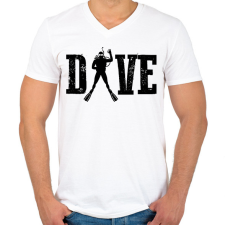 PRINTFASHION Dive - Búvár - Férfi V-nyakú póló - Fehér férfi póló