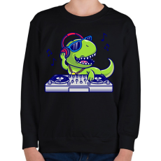 PRINTFASHION dj dino - Gyerek pulóver - Fekete