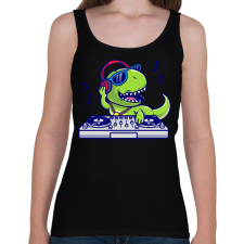 PRINTFASHION dj dino - Női atléta - Fekete női trikó