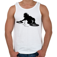 PRINTFASHION Dj - Férfi atléta - Fehér