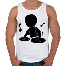 PRINTFASHION dj - Férfi atléta - Fehér