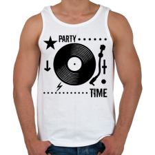 PRINTFASHION Dj - Férfi atléta - Fehér atléta, trikó