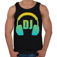 PRINTFASHION Dj - Férfi atléta - Fekete