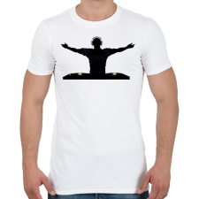 PRINTFASHION Dj - Férfi póló - Fehér férfi póló