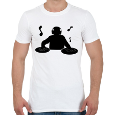 PRINTFASHION dj - Férfi póló - Fehér férfi póló