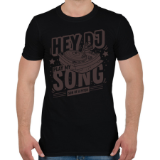 PRINTFASHION dj - Férfi póló - Fekete férfi póló