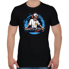 PRINTFASHION Dj - Férfi póló - Fekete férfi póló