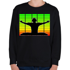 PRINTFASHION Dj - Gyerek pulóver - Fekete