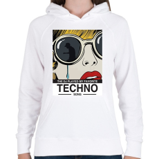 PRINTFASHION DJ lejátszotta a kedvenc számom - Női kapucnis pulóver - Fehér