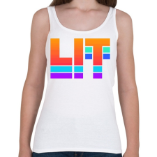 PRINTFASHION DJ LIT - Női atléta - Fehér női trikó